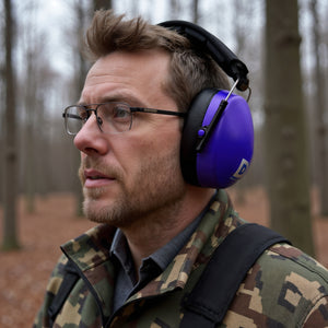 Decibel Defense Safety Earmuffs in Purple