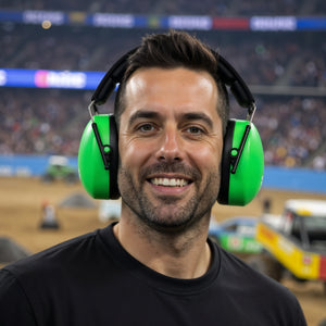 Decibel Defense Safety Earmuffs in Green