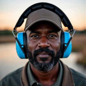 Decibel Defense Safety Earmuffs in Blue