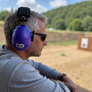 Decibel Defense Safety Earmuffs in Purple