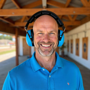 Decibel Defense Safety Earmuffs in Blue