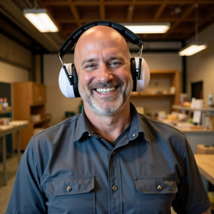Decibel Defense Safety Earmuffs in White