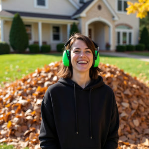 Decibel Defense Safety Earmuffs in Green