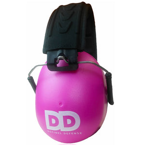 Decibel Defense Safety Earmuffs in Hot Pink