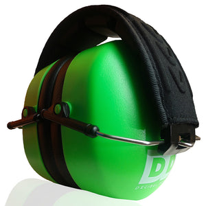 Decibel Defense Safety Earmuffs in Green