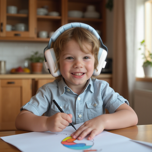 Decibel Defense Kids Earmuffs in Blue