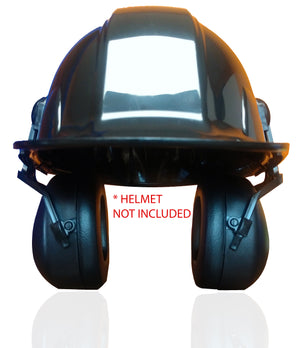 DECIBEL DEFENSE Attachable Hardhat Hearing Protection (Black)