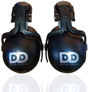 DECIBEL DEFENSE Attachable Hardhat Hearing Protection (Black)