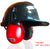 DECIBEL DEFENSE Attachable Hardhat Hearing Protection (Safety Red)