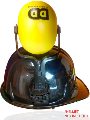 DECIBEL DEFENSE Attachable Hardhat Hearing Protection (Hi-Viz Yellow)