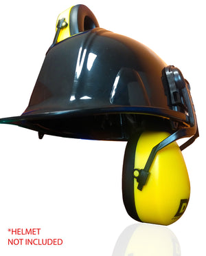 DECIBEL DEFENSE Attachable Hardhat Hearing Protection (Hi-Viz Yellow)