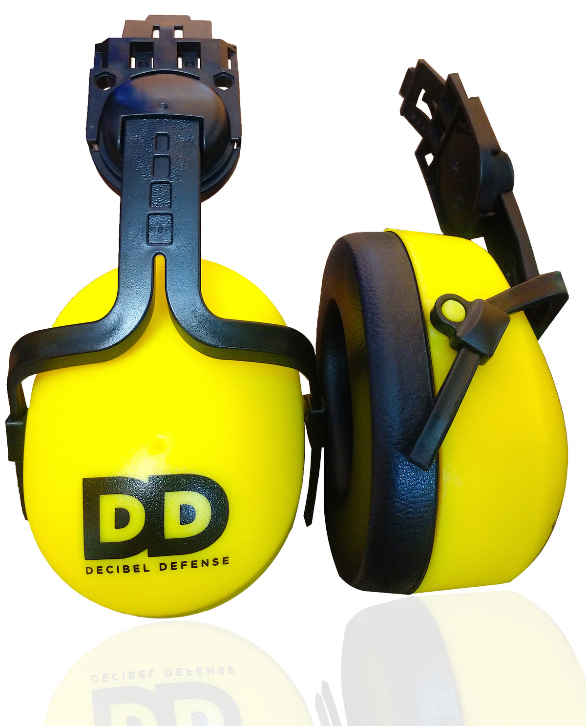 Decibel Defense Attachable Hardhat Hearing Protection (Hi-Viz Yellow)
