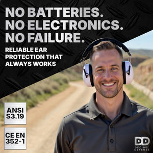Decibel Defense Safety Earmuffs in White