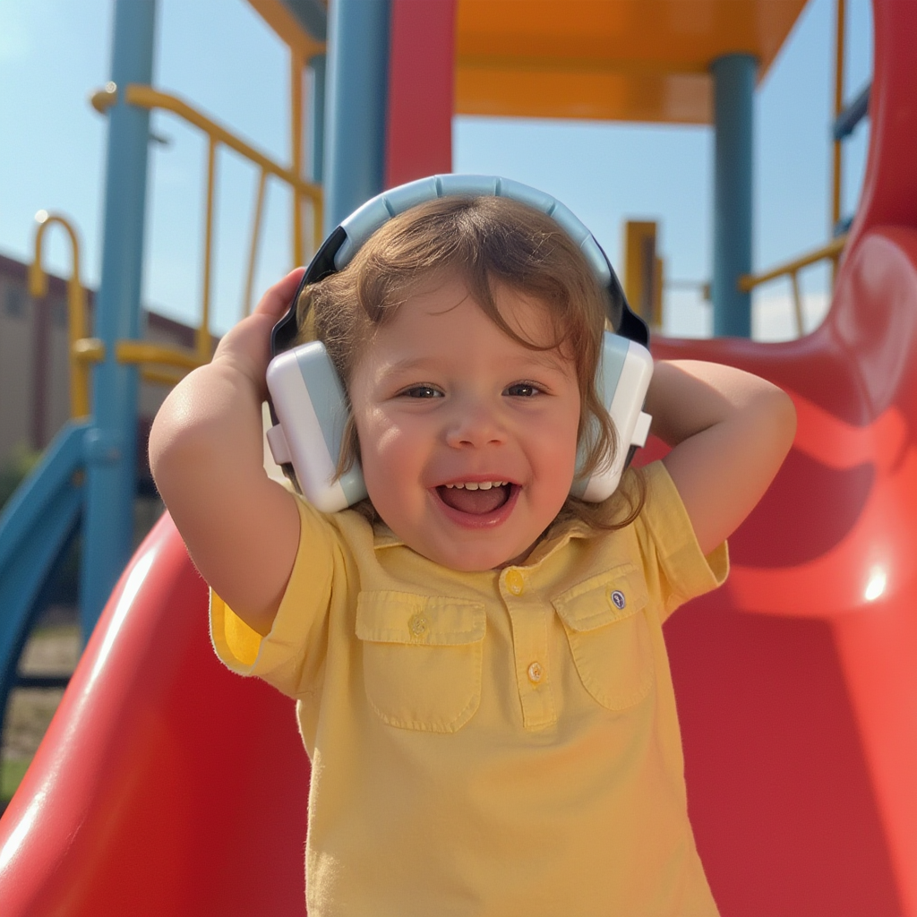 Decibel Defense Kids Earmuffs in Blue