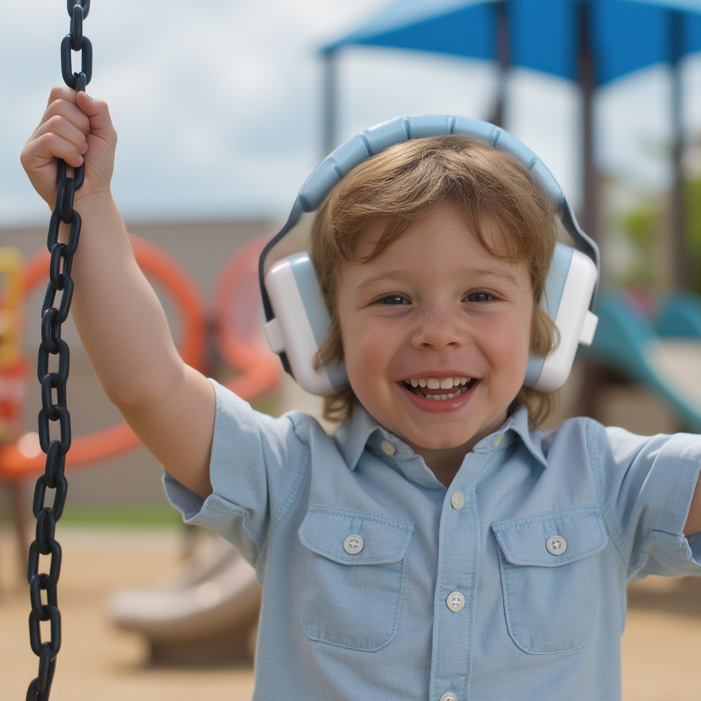 Decibel Defense Kids Earmuffs in Blue