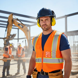 Decibel Defense Attachable Hardhat Hearing Protection (Hi-Viz Yellow)