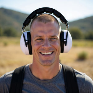 Decibel Defense Safety Earmuffs in White