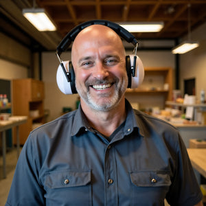 Decibel Defense Safety Earmuffs in White