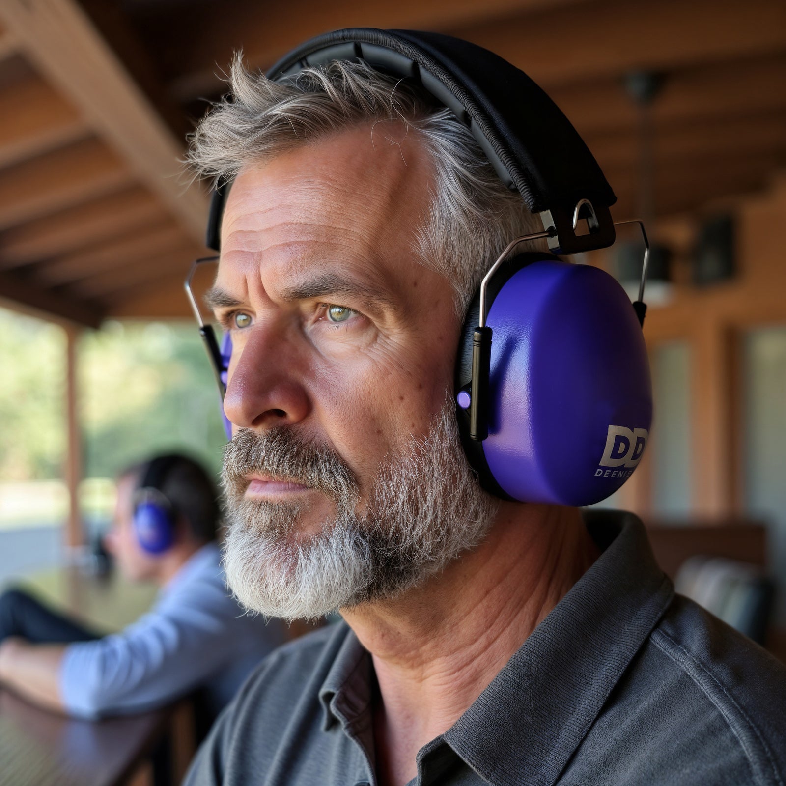 Decibel Defense Safety Earmuffs in Indigo/Purple