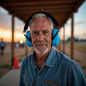 Decibel Defense Safety Earmuffs in Blue