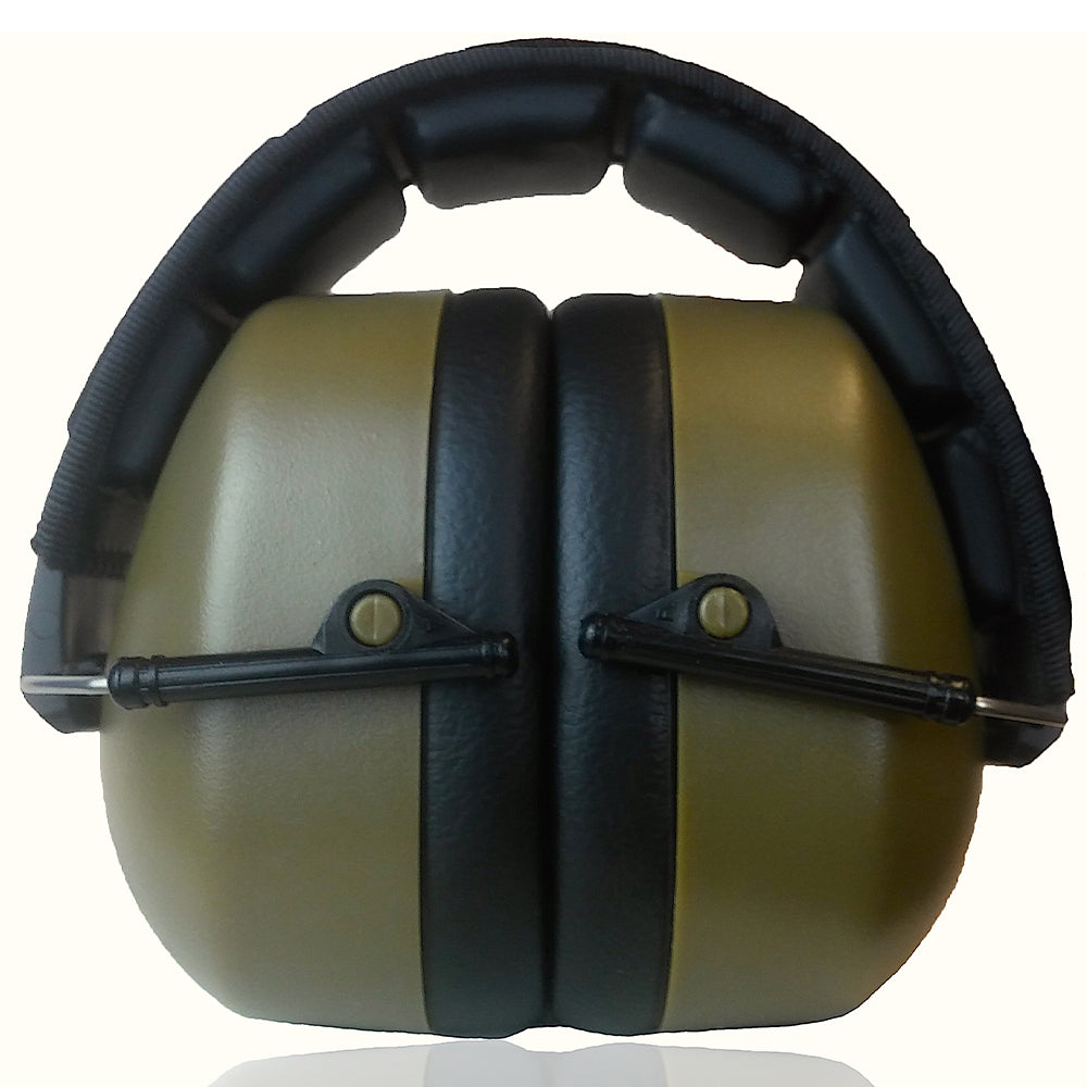 Decibel Defense Safety Earmuffs in Army Green